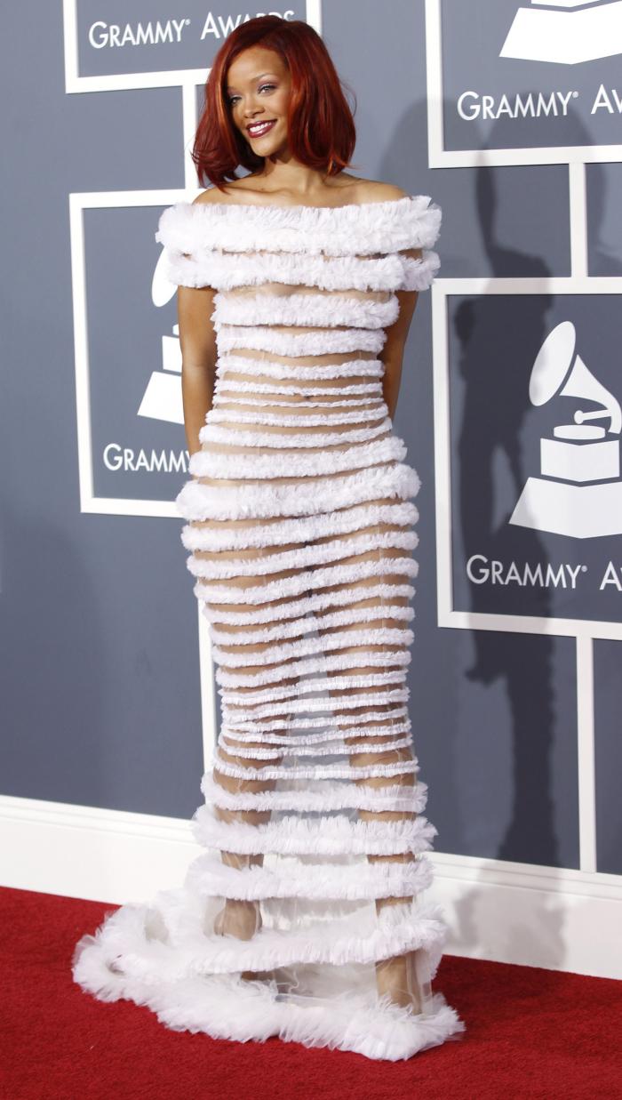 The Jean Paul Gaultier dress she wore to the 2011 Grammys