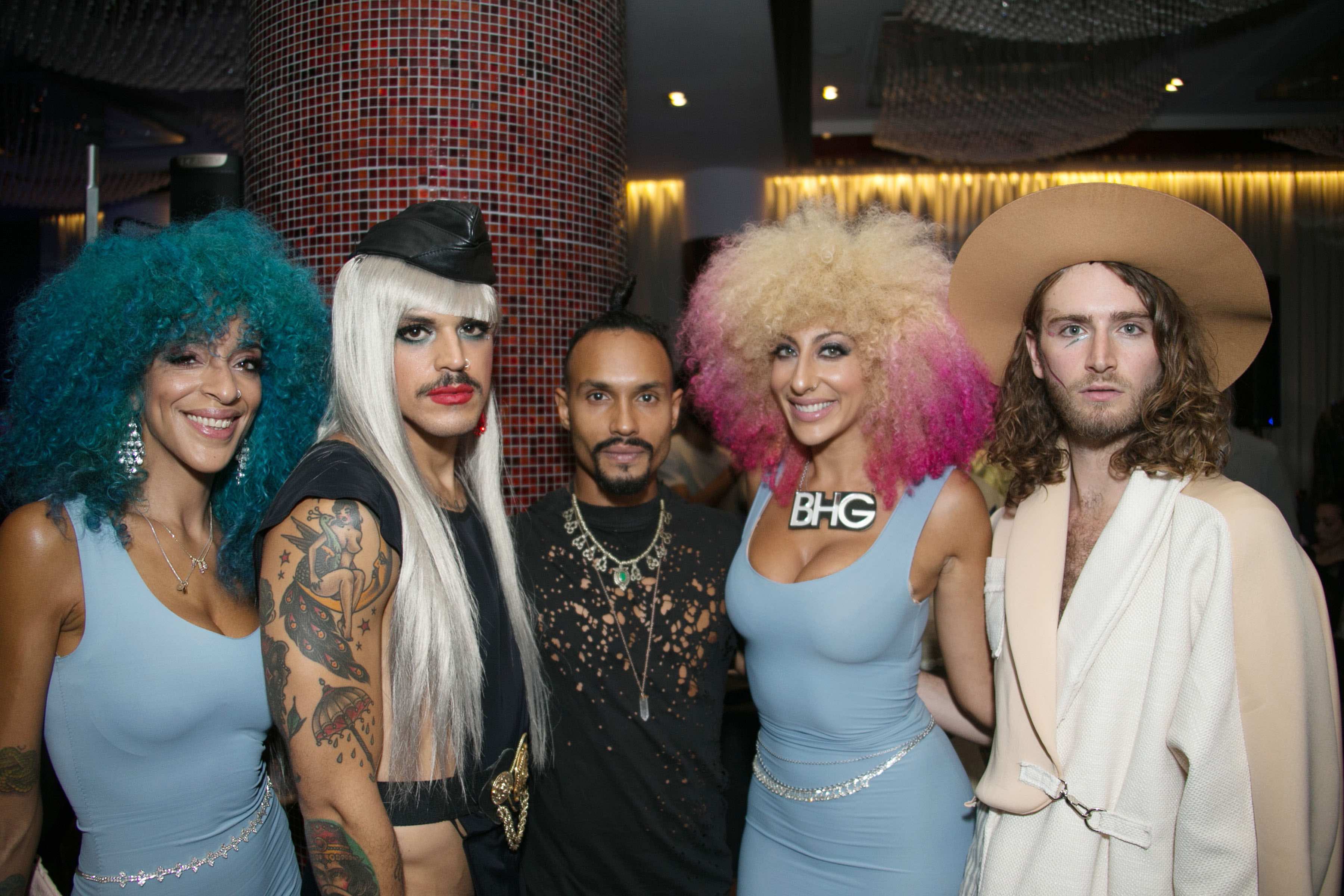 NEW YORK, NY - SEPTEMBER 07: Models pose at the VICTOR dE SOUZA "Believe in dE Impossible" Runway Show at Gansevoort Park Avenue on September 7, 2016 in New York City. (Photo by Victor Hugo/Patrick McMullan via Getty Images)